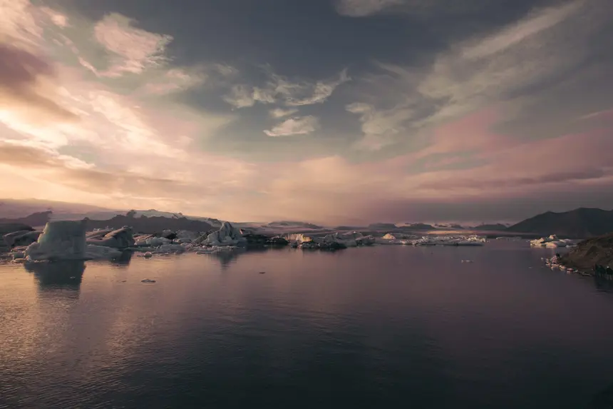 Eisberge in der Gletscherlagune Jökulsárlón